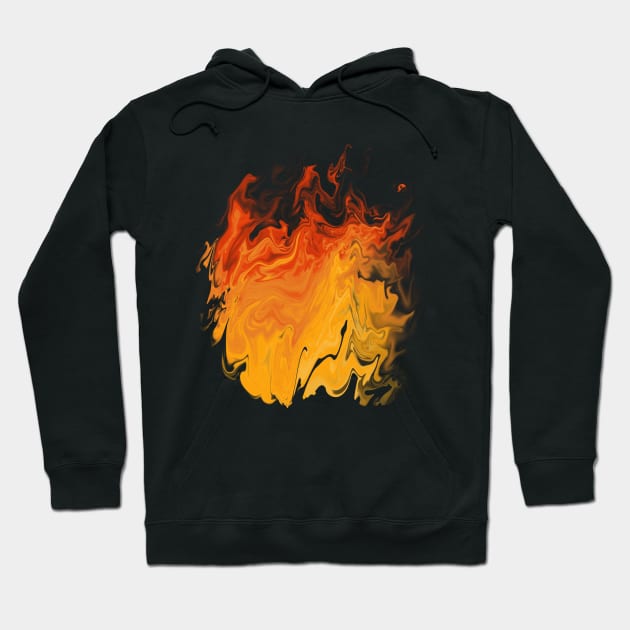 Fire burst aesthetic Hoodie by tziggles